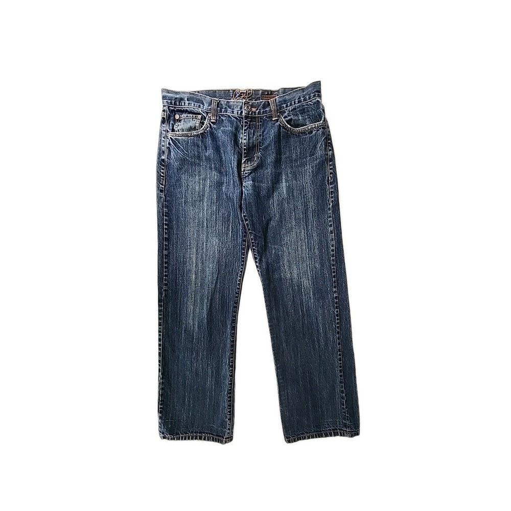 VTG CHIP & PEPPER C7P 1987 Men's 34x32 Denim Jeans Embroidery Straight Leg Y2K